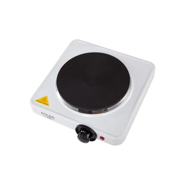 Adler AD6503 1 személyes főzőlap, 185mm-es főző felület, 1500W, Fehér
