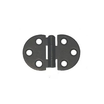 Csuklópánt kerekített 45 x 30 / 1,5 mm fekete