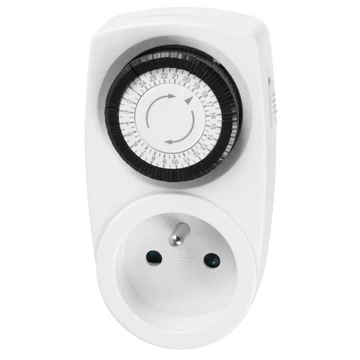 Időzítő Strend Pro, mehanikus dugó, 230 V, max. 3680 W