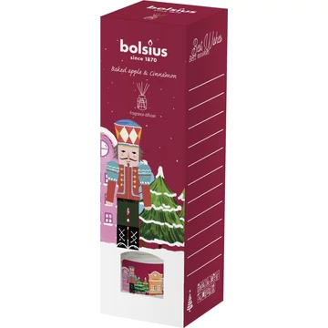 Bolsius Diótörő diffúzor, Karácsony, get cosy (sült alma, fahéj), 30 ml