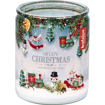 Gyertya Bolsius Starlight Karácsonyi idő, üvegben, 23 óra., 68x82 mm