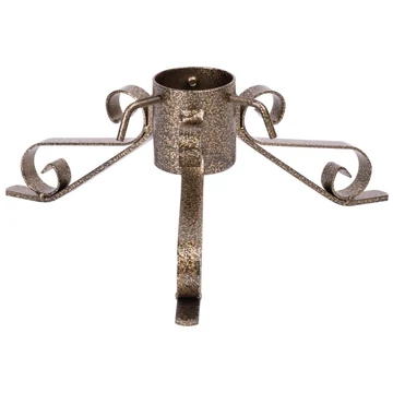 Karácsonyfa talp MagicHome Karácsony Blackbird, arany, fém