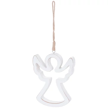 MagicHome karácsonyi Woodeco dekoráció, Angyal, csomag. 5 db, 11 x 14 cm