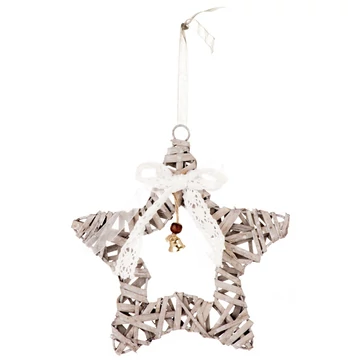 MagicHome karácsonyi dekoráció, Wildeco Karácsony, Csillag, csomag. 5 db, 20 x 3 cm