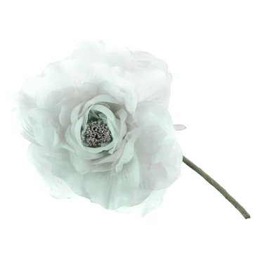 MagicHome virág, bazsarózsa, zöld, szár, virágméret: 16 cm, virághossz: 24 cm, 6db/csomag