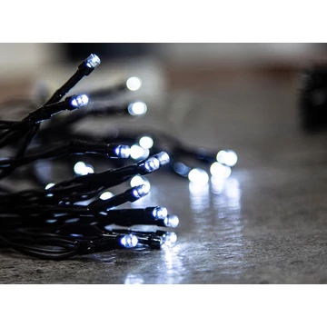 Fényfüzér MagicHome Karácsony Ceibo, 48 LED hideg fehér, 8 funkció, időzítő, 3x AA, kültéri, megvilágítás,