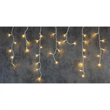 Fényfüzér MagicHome Karácsony Icicle, 200 LED meleg fehér, jégcsapokkal, egyszerű világítás, 230 V, 50 Hz
