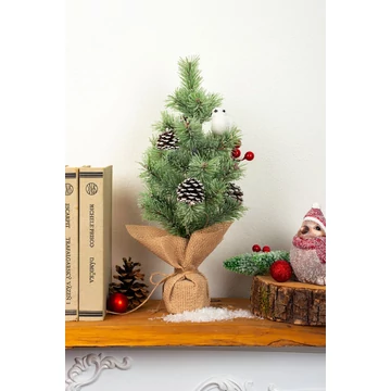 Karácsonyfa MagicHome Karácsony, feldíszített, natúr, 36 cm