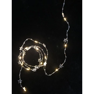 Fényfüzér MagicHome Karácsony Stardeco WW, 20 m LED meleg fehér, 2x AA, IP 20, belső, világítás, L-1,9 m