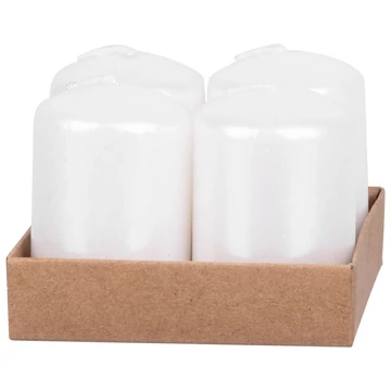 MagicHome karácsonyi gyertya, 4 x 6 cm, 4 db/csomag, fehér, adventi