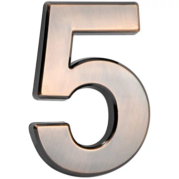MagicHome '5' házszám, ragasztószalaggal, bronz, 70 x 100 mm, ABS