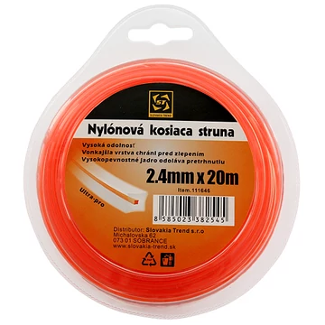 DualCut DBQ fűnyíró damil 2,4 mm, 20 m, négyszög
