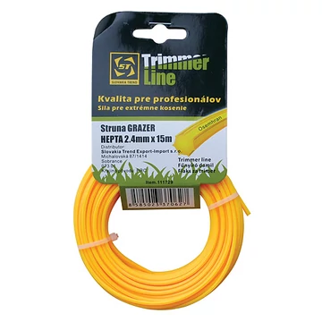 Grazer Pro Hepta fűnyíró damil 1,3 mm, 15 m, csillag