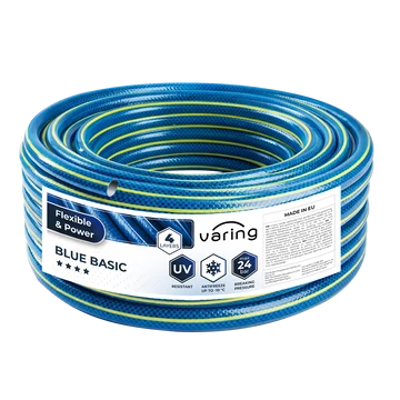 Locsolótömlő VARING BLUE BASIC, 4 rétegű, 3/4", 25m