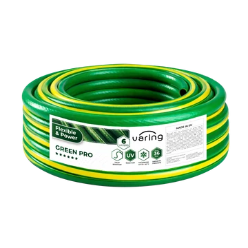 Locsolótömlő VARING GREEN PRO, 6 rétegű, 1/2", 25m