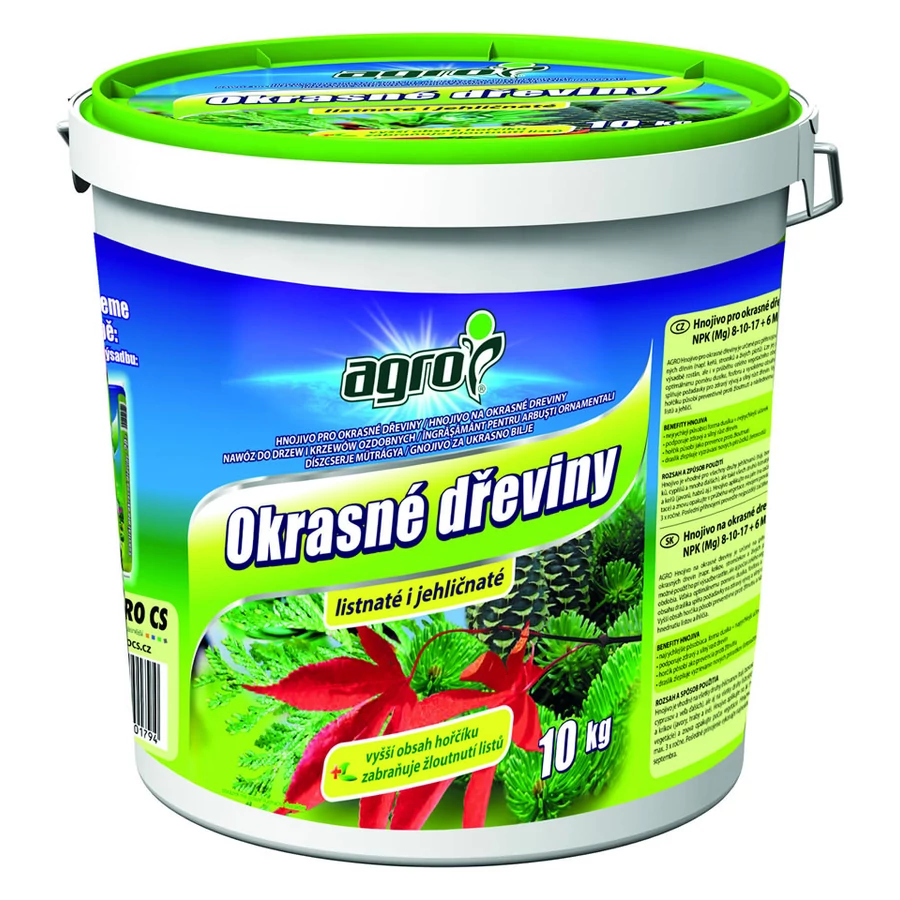 Agro Díszcserje műtrágya 10 kg, vödör