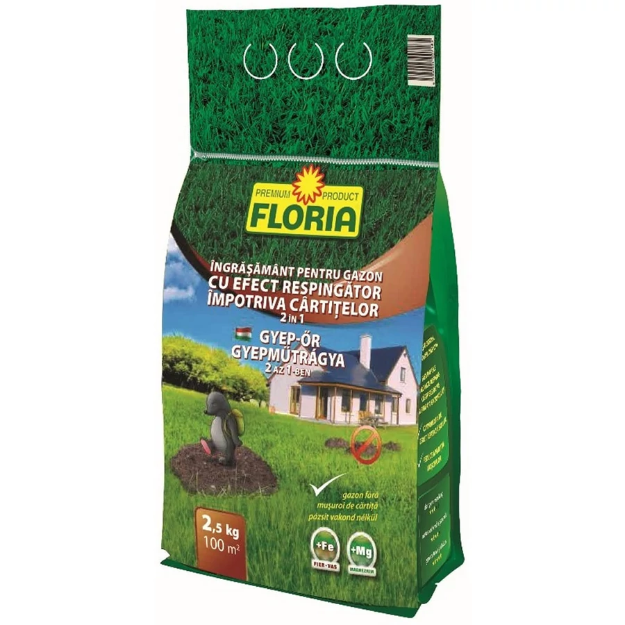Floria gyepműtrágya és vakondriasztó 2,5 kg