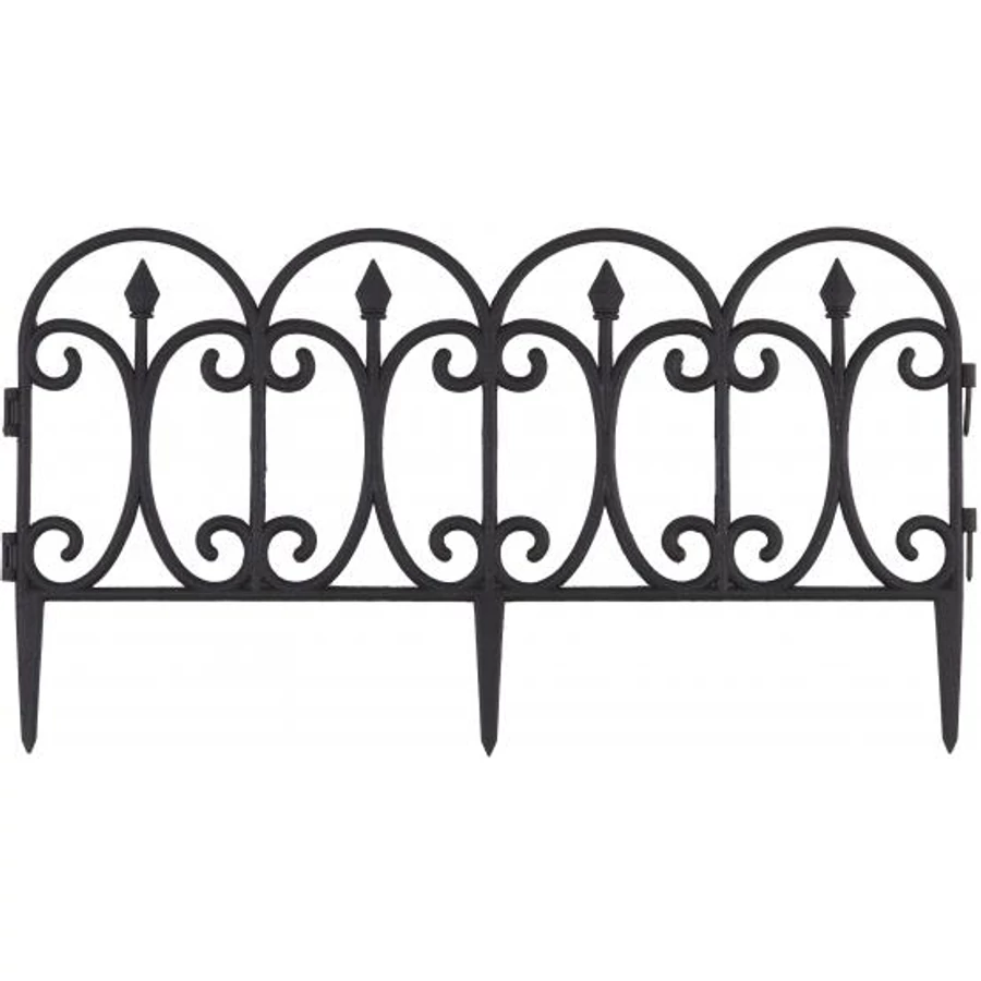 Kerítés elem 60*33cm fekete