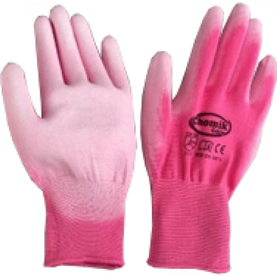 Kertészeti kesztyű "7" rózsaszín