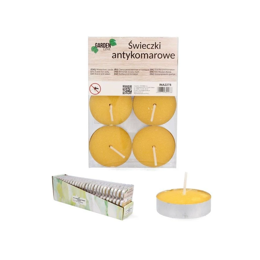 Szúnyogriasztós teamécses 6db