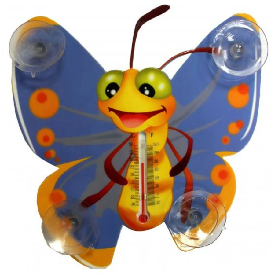 Hőmérő pillangó 15X16cm