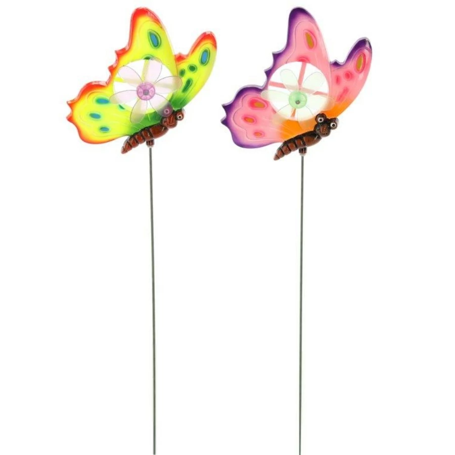 Dekor letűzhető pillangók 17,5x3x75cm többféle