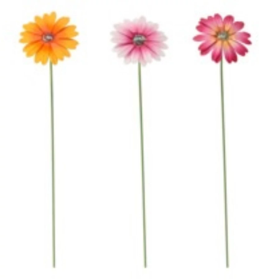 Dekor letűzhető fém virág 10x8x58cm