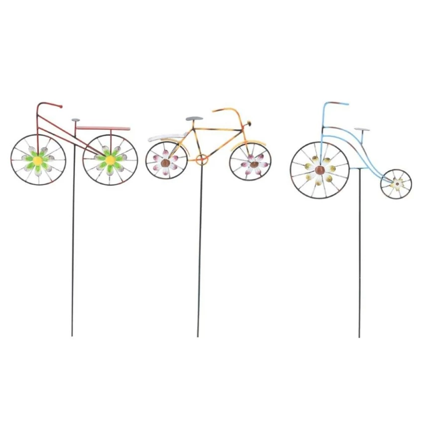 Dekor letűzhető fém kerékpár 30x81cm