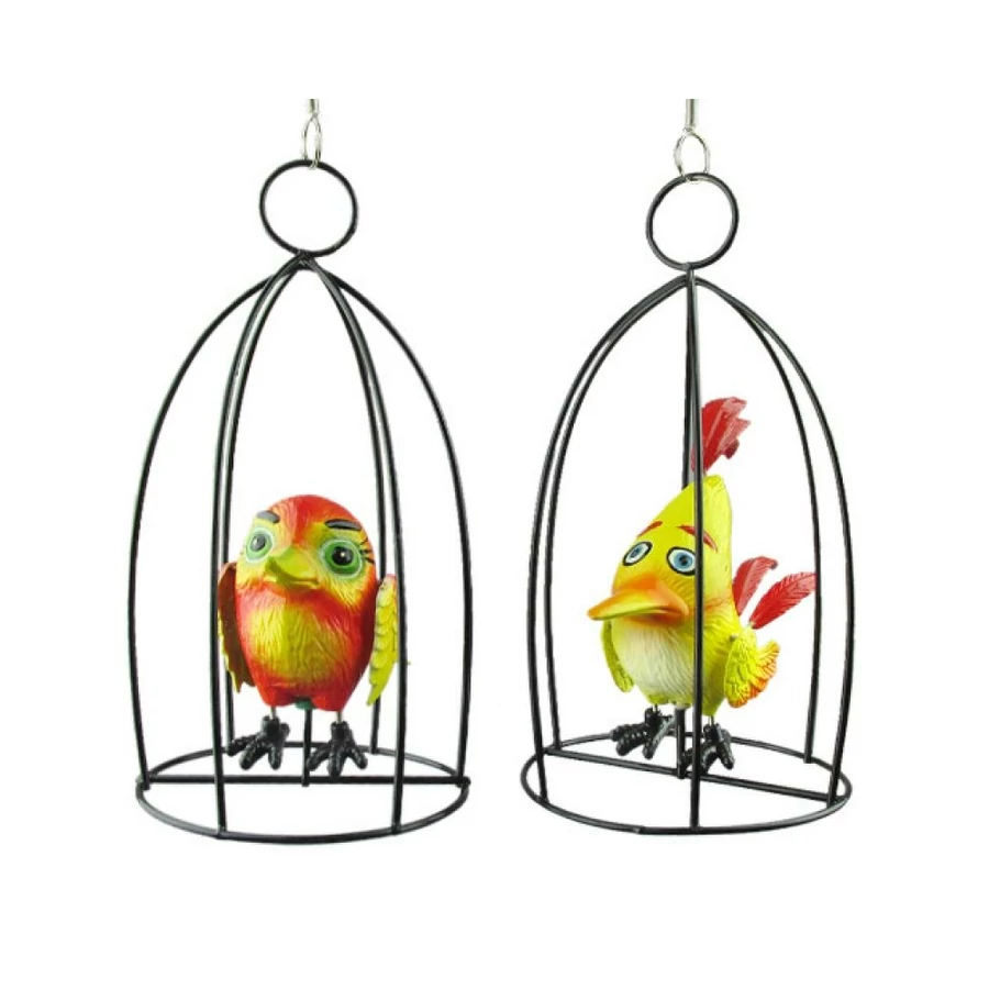 Dekormadárka kalitkában 19cm