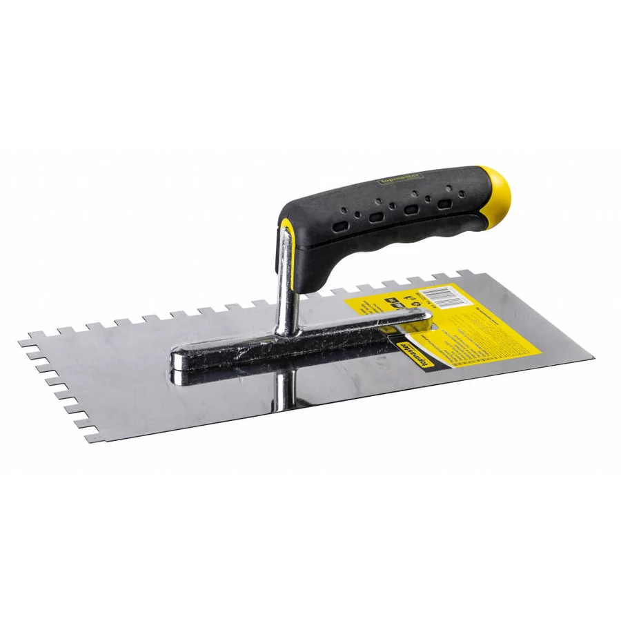 TopMaster Pro Acél simítókanál fogazott 8x8 280x130mm fa nyéllel TMP