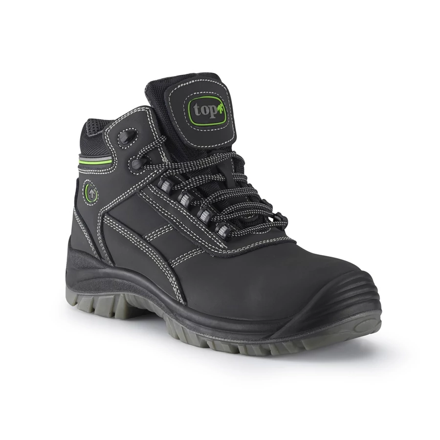 TOP BUFFALO mid (SN5799) S3 SRC védőfélcipő, kompozit orrmerevítő, kevlár talplemez, nubuk bőr felsőrész, PU talp 42