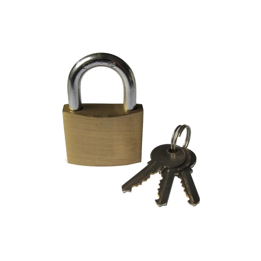 Rézlakat 40mm (erős) 3 kulcs