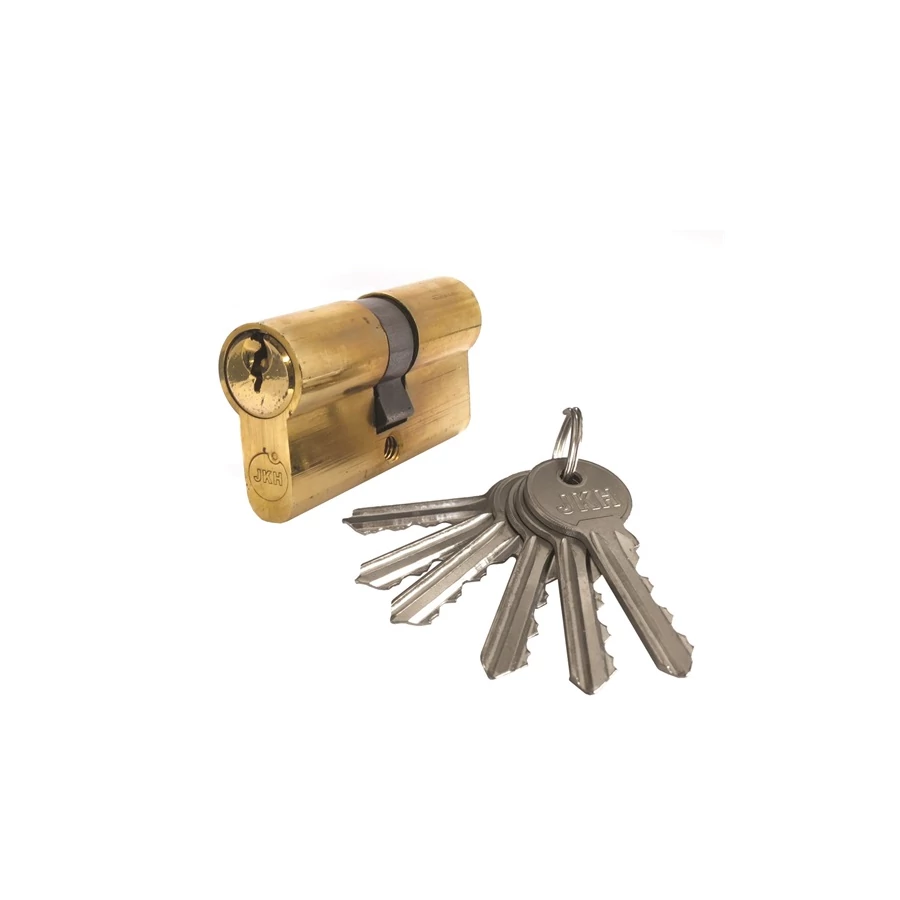 Zárbetét 30/30mm 6 kulcs réz