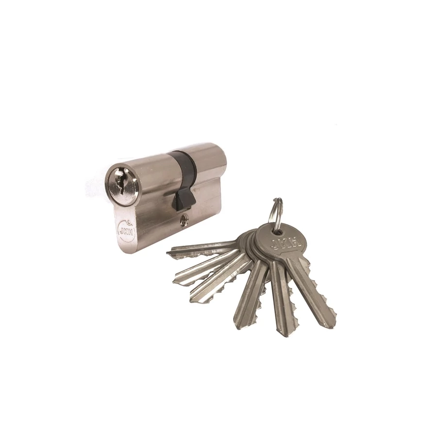 Zárbetét 30/30mm 6 kulcs nikkel