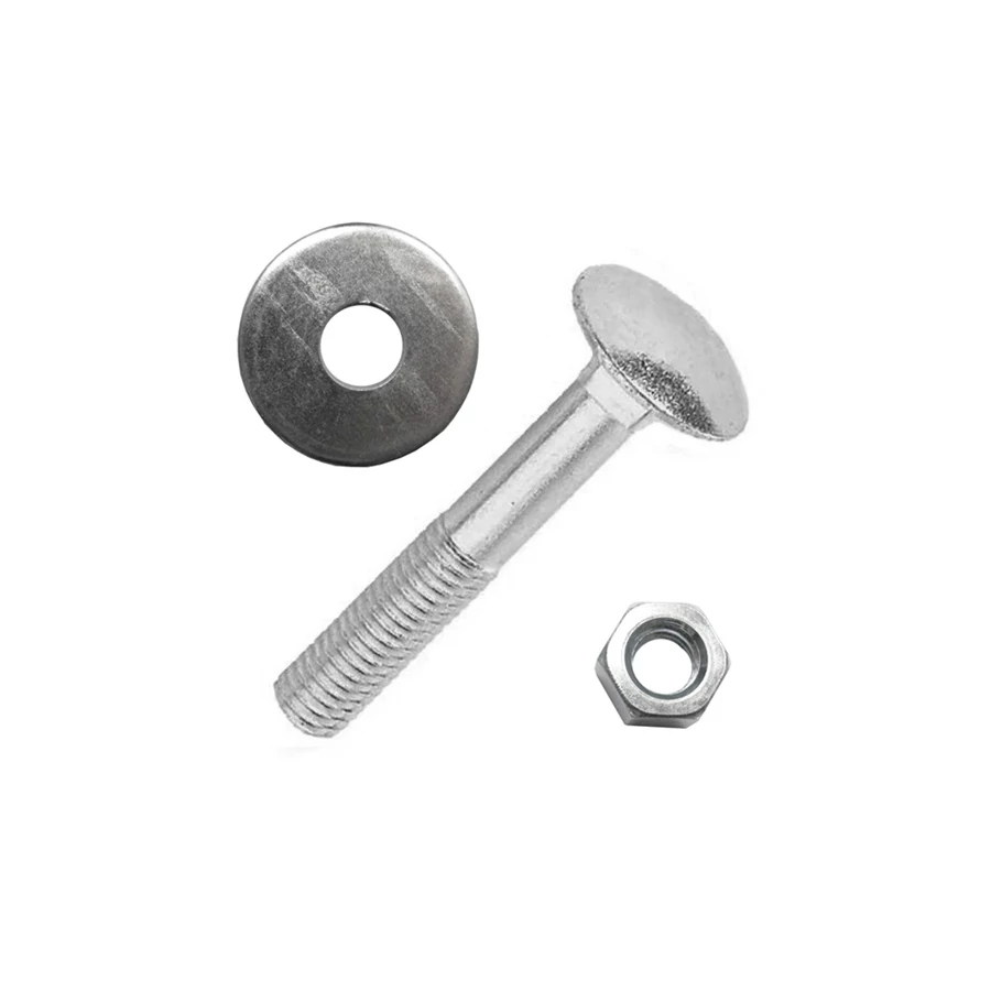 Kapupántcsavar M6x80+anya+fakötésű alátét (10 db)