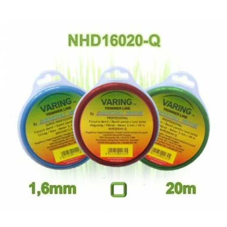 Varing fűnyíró damil Dispenser 1,6mm 20m négyzet profil