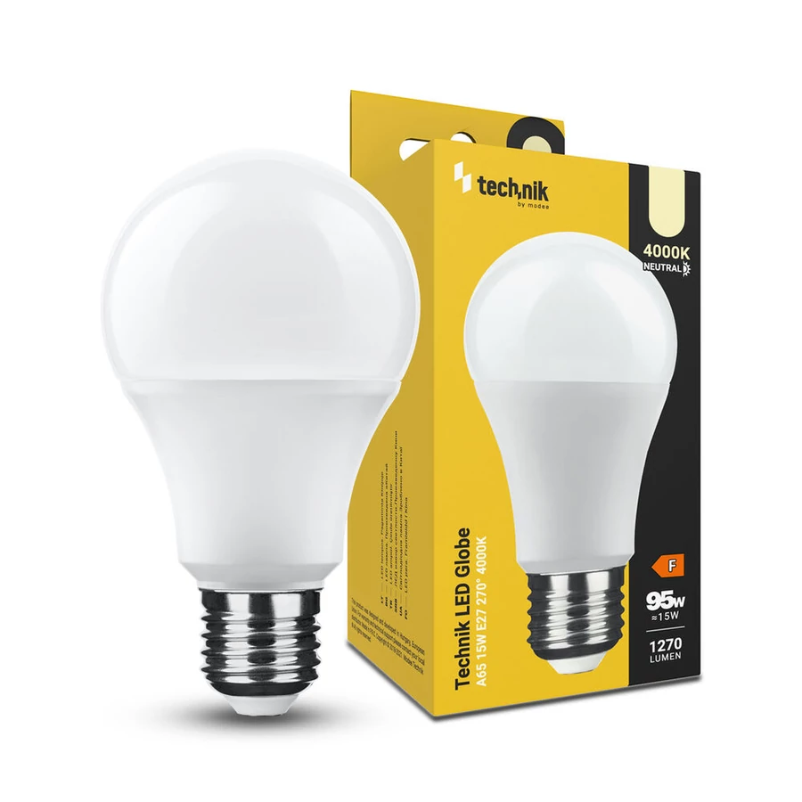 Technik LED izzó A65 15w 4000K