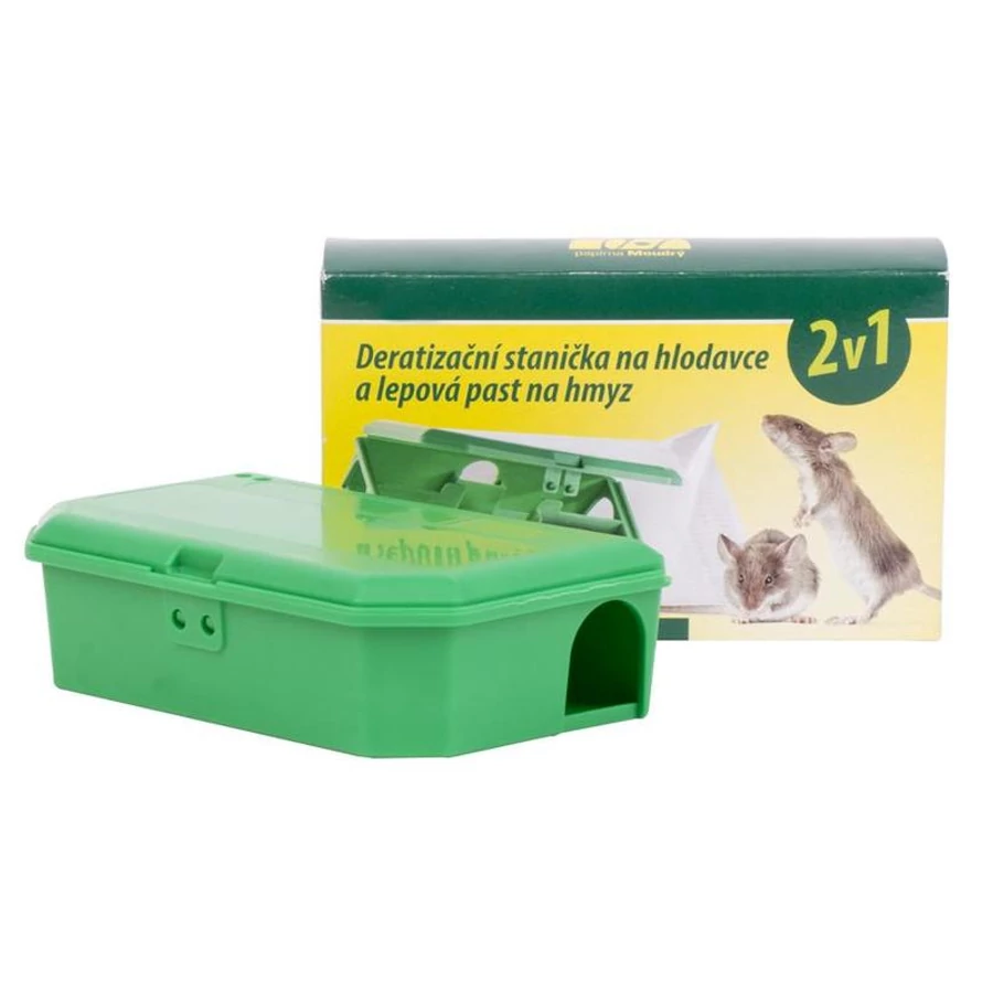 Egér méreg tartó doboz, zárható