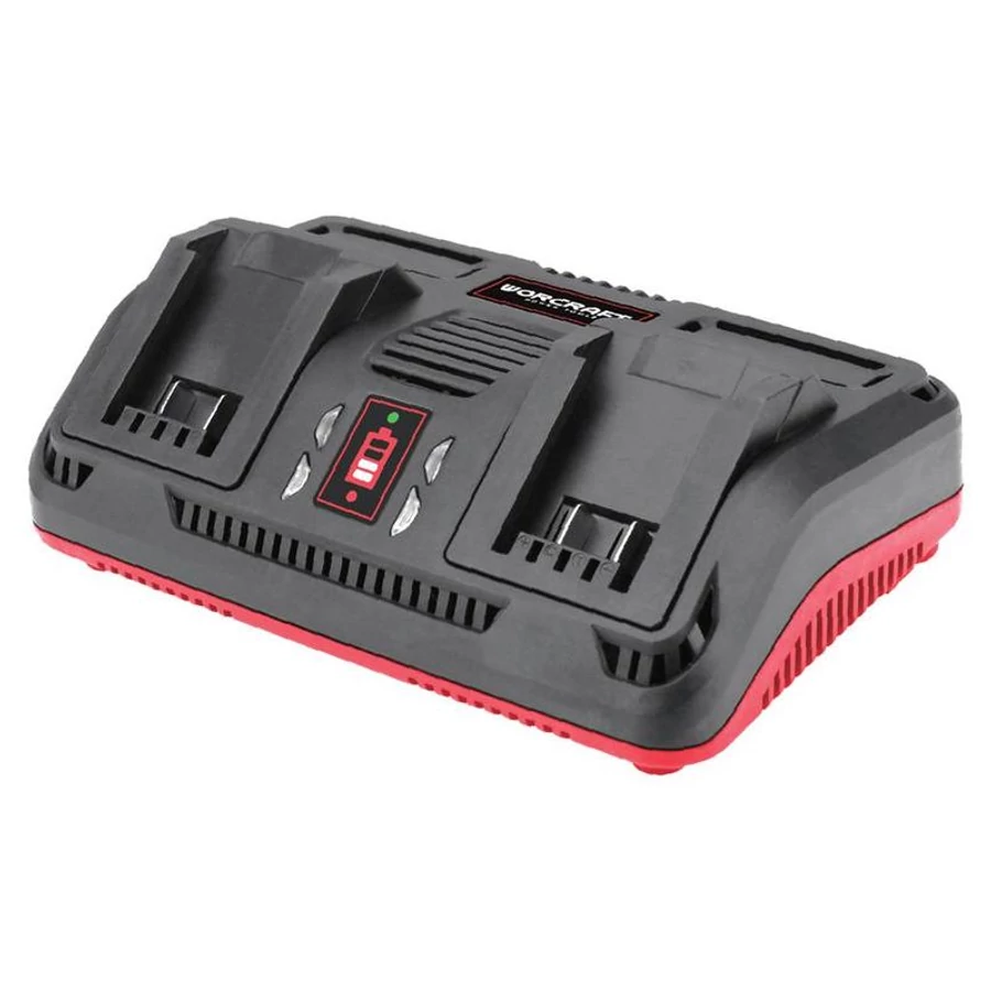 Worcraft akkumulátor töltő dupla, CLC-20V-2.4D, S20Li sorozat