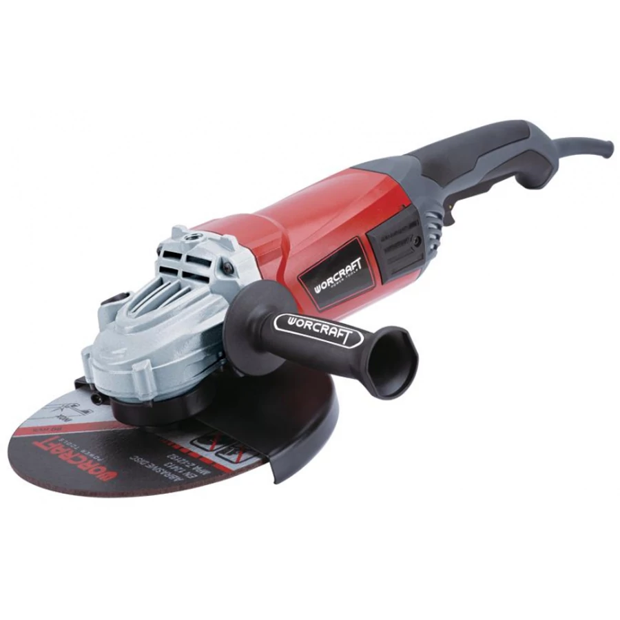 Worcraft sarokcsiszoló AG24-230H, 2400W, 230 mm, lágyindítás, ipari