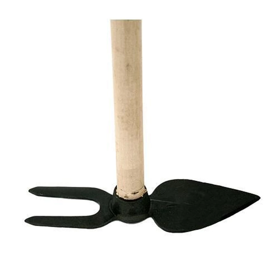 Kovácsoltvas villás-kapa 300g 120cm fa nyéllel