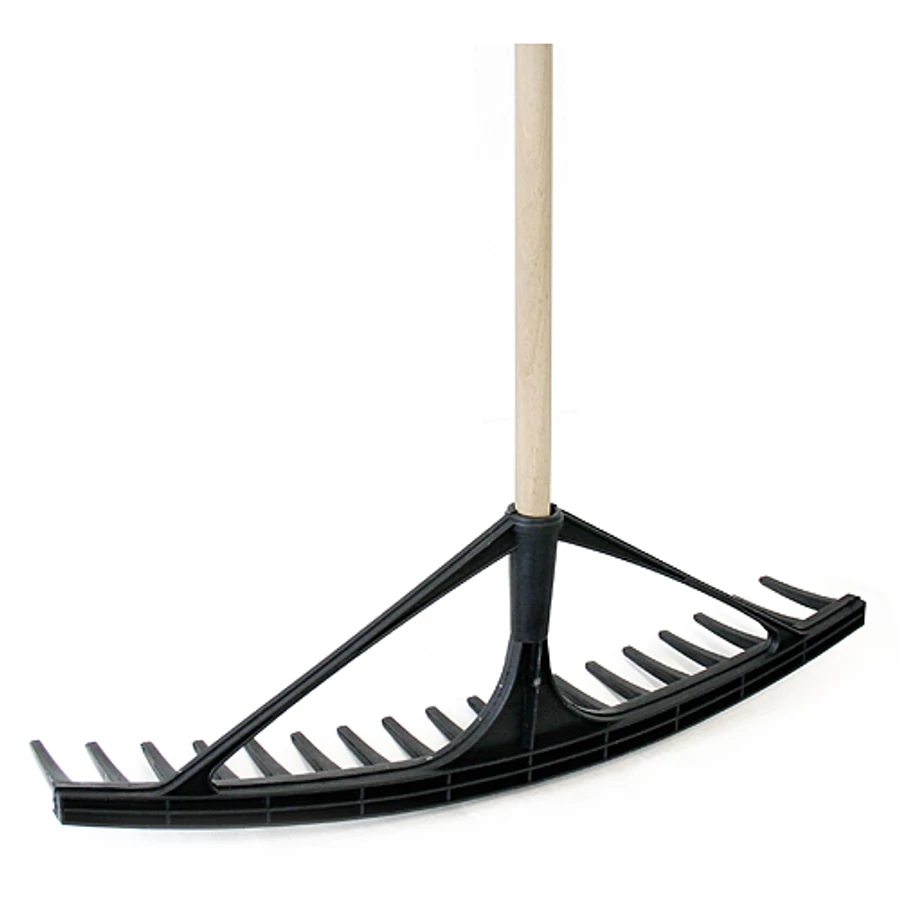 Gereblye PVC 18 fogú 120cm fa nyéllel