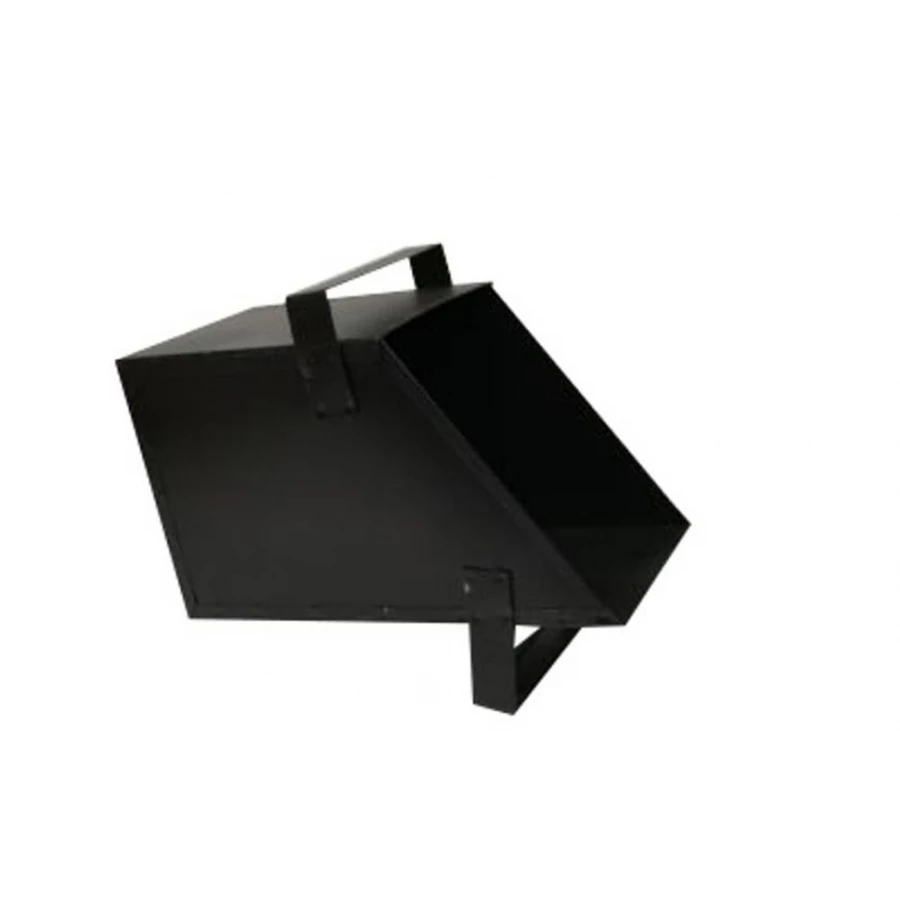 Szenes láda, lakkozott, fekete