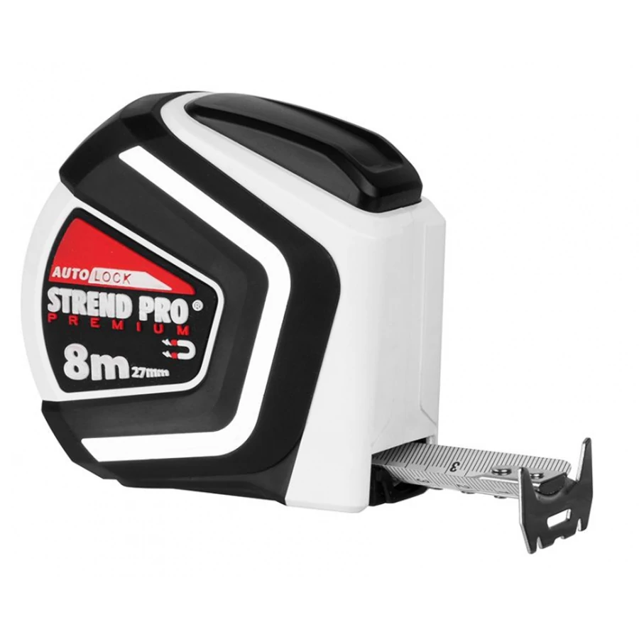 Mérőszalag, Strend Pro Premium, AutoStop, 8m x 27mm, mágneses