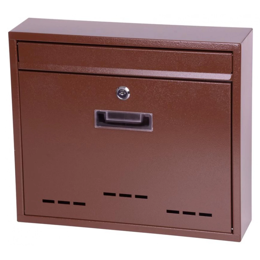 Postaláda bérházas 310x360x90mm barna