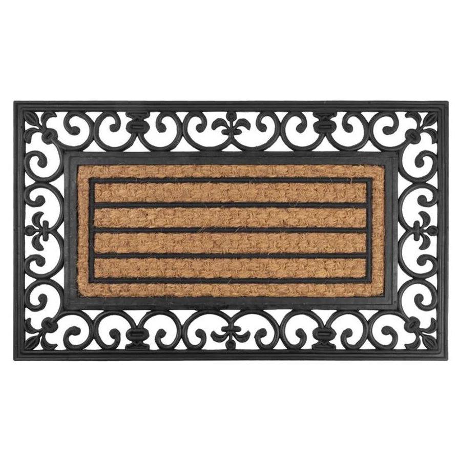 Lábtörlő 45x75 cm, ornament, panama