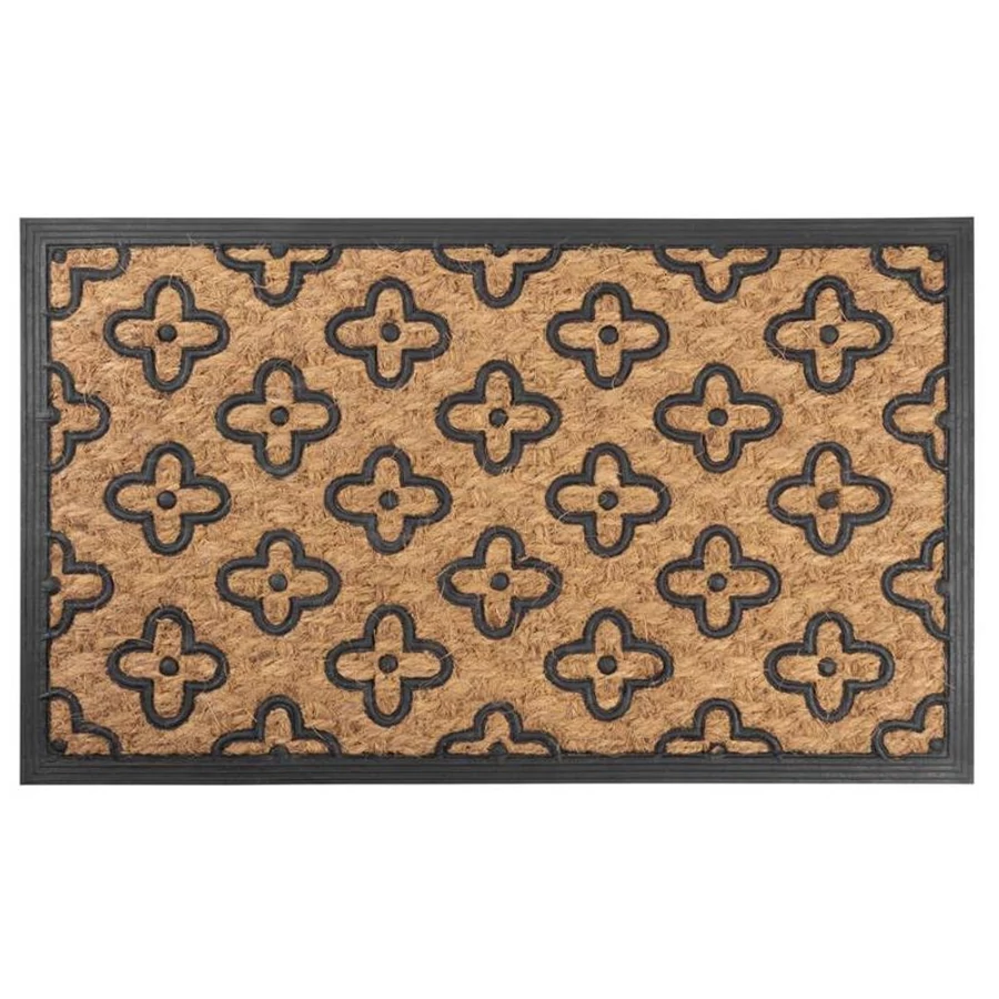 Lábtörlő 45x75 cm, virágos, panama