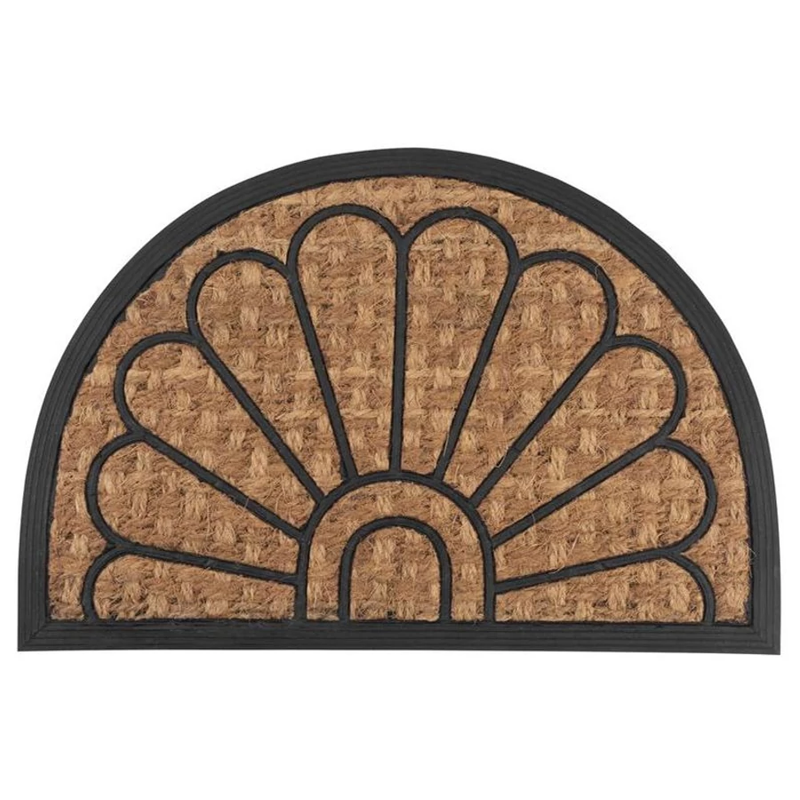 Lábtörlő MagicHome RBP 139, Peacock, 40x60 cm, gumi/panama, félkör