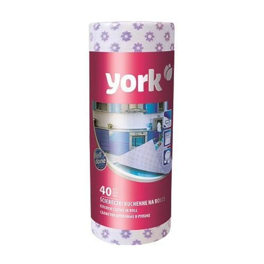 Törlőkendő York 021100 25x40cm 40db