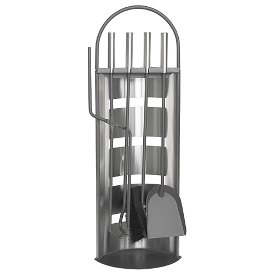 Kandalló szett, 4 darabos, 66 cm, rozsdamentes